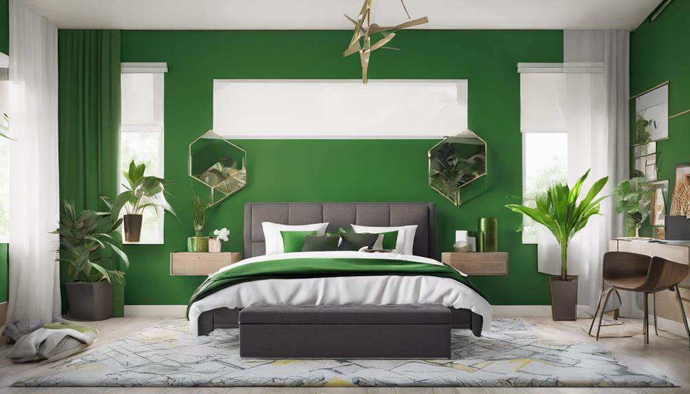bold color bedroom decor