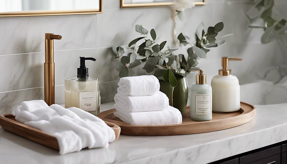 chic bathroom counter essentials