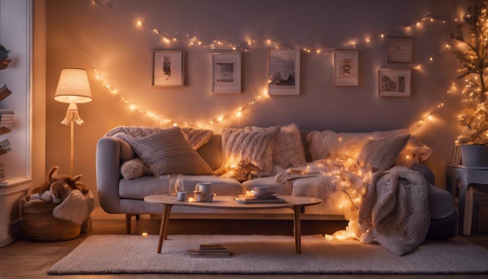 creating cozy ambiance with lighting