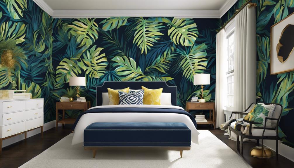 creative bedroom accent walls