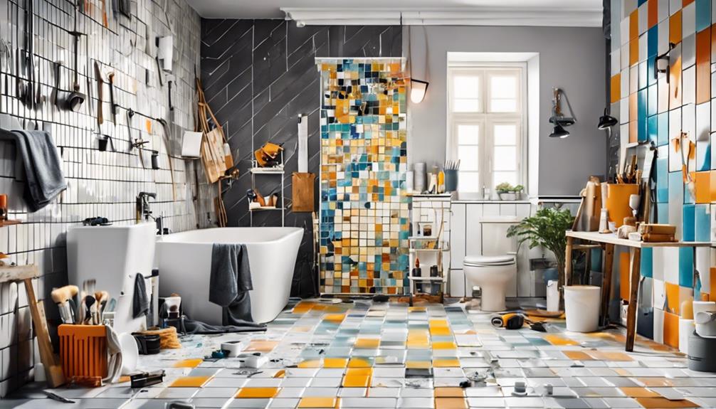 diy bathroom tile remodeling