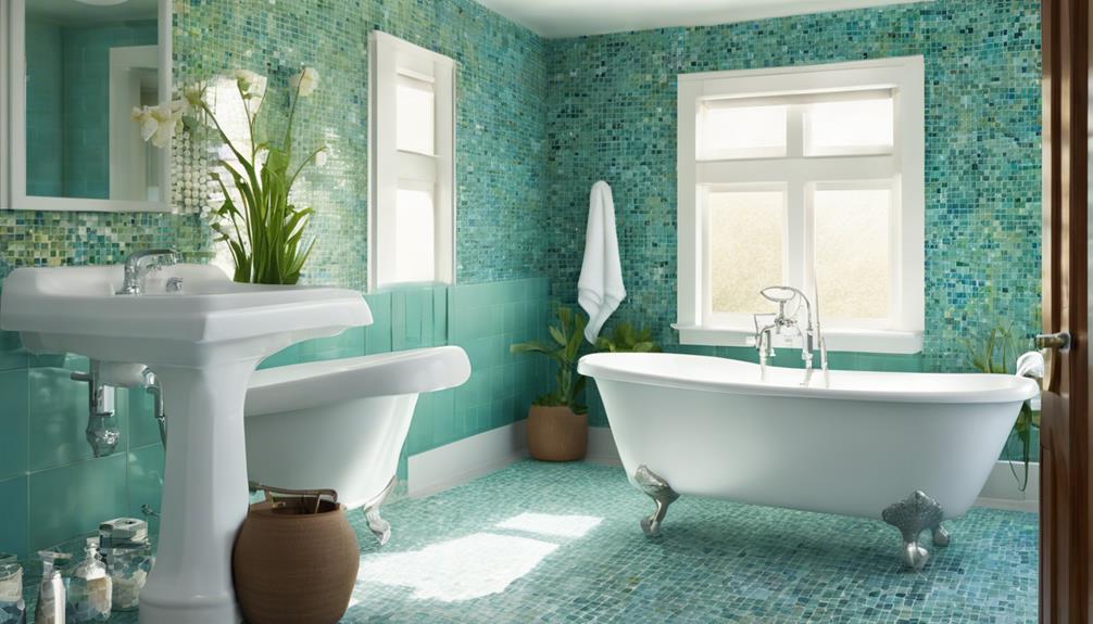 diy mosaic tile bathrooms