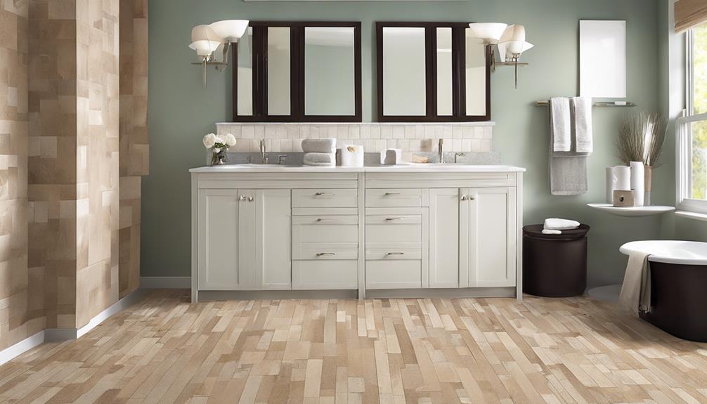 easy bathroom flooring choices