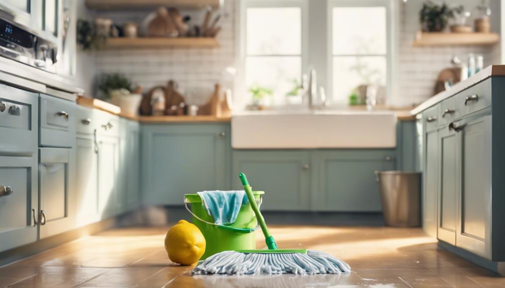 effortless kitchen floor cleaning