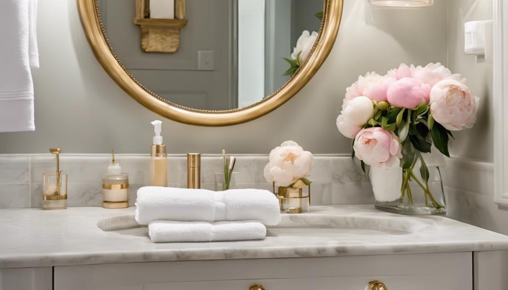 elegant guest bathroom essentials