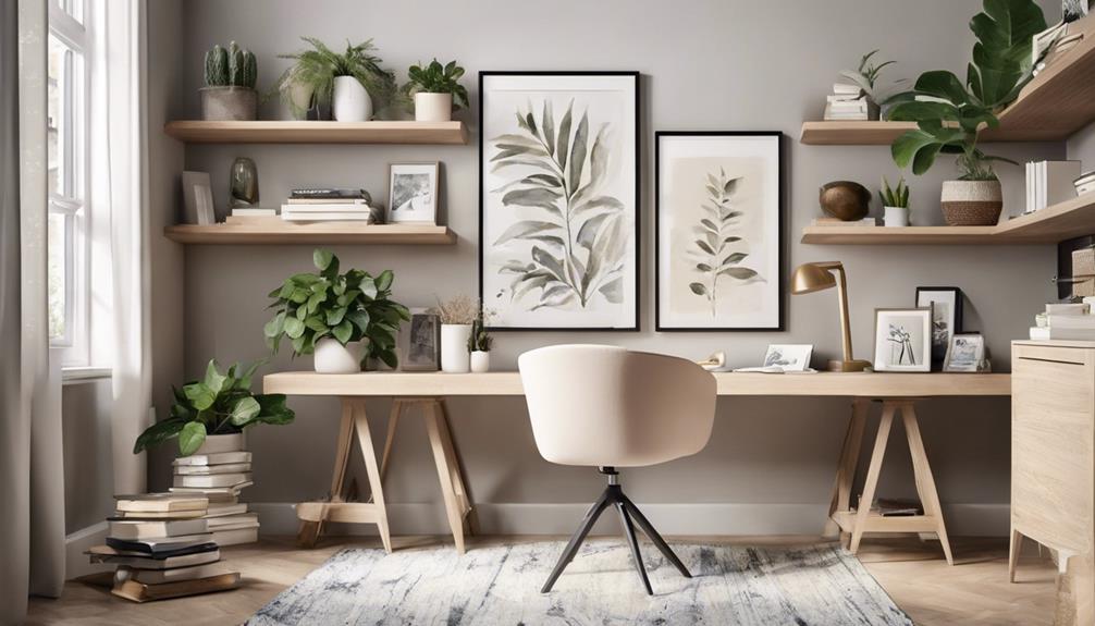 elevate workspace with wall decor