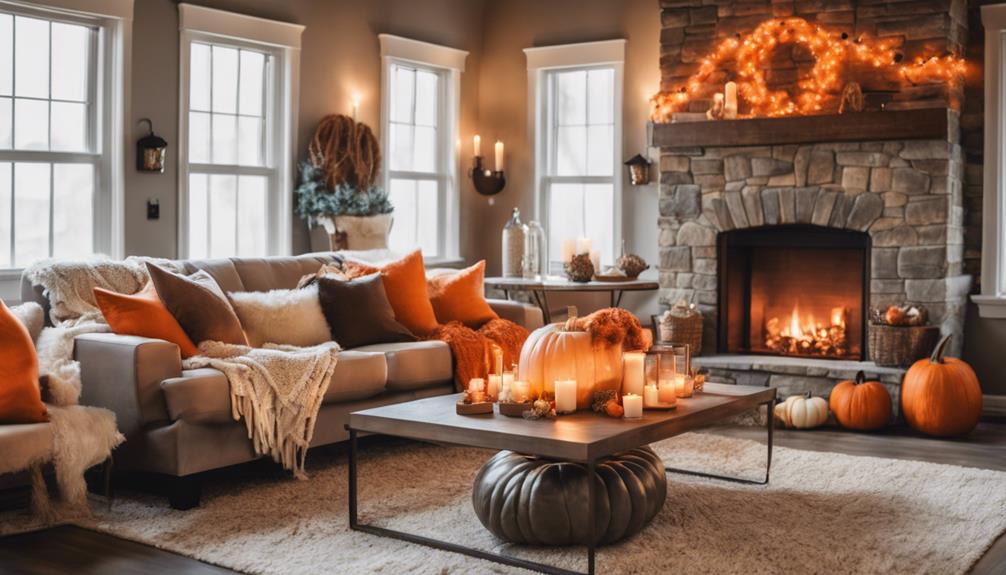 fall living room decor