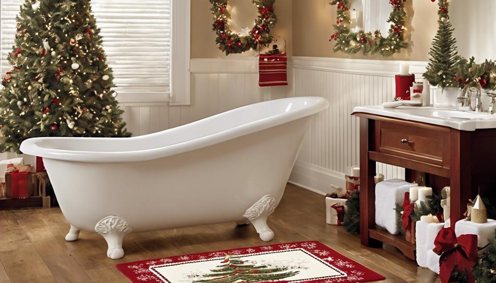 festive bathroom decor touch