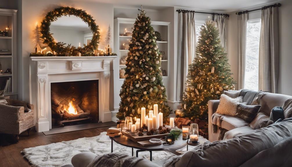 festive living room decor