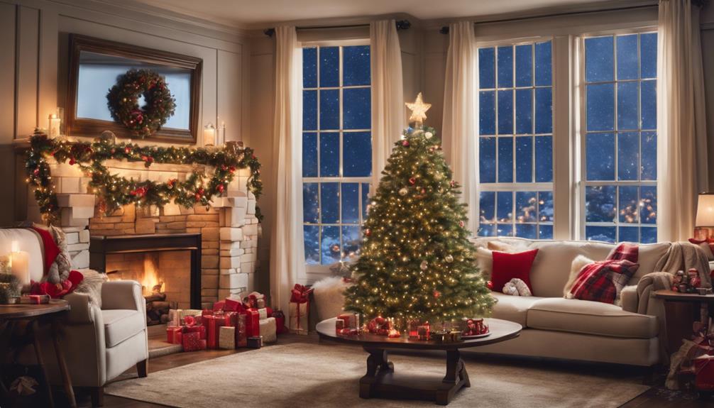 festive living room decorations
