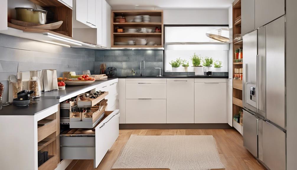 innovative cabinet ideas for tiny kitchens