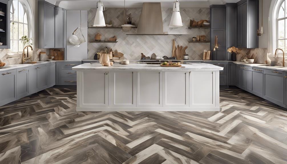 luxury vinyl kitchen flooring