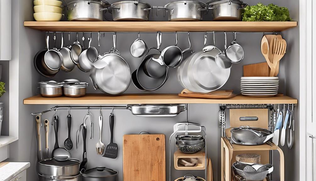 maximize small kitchen storage