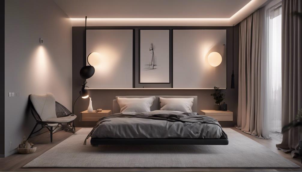 minimalist bedroom lighting ideas