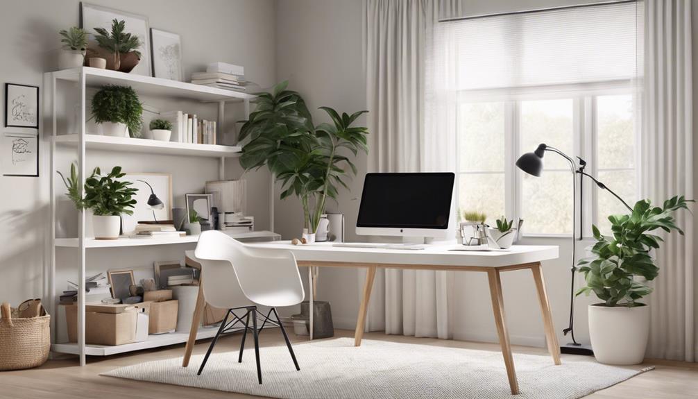 minimalist nordic home office