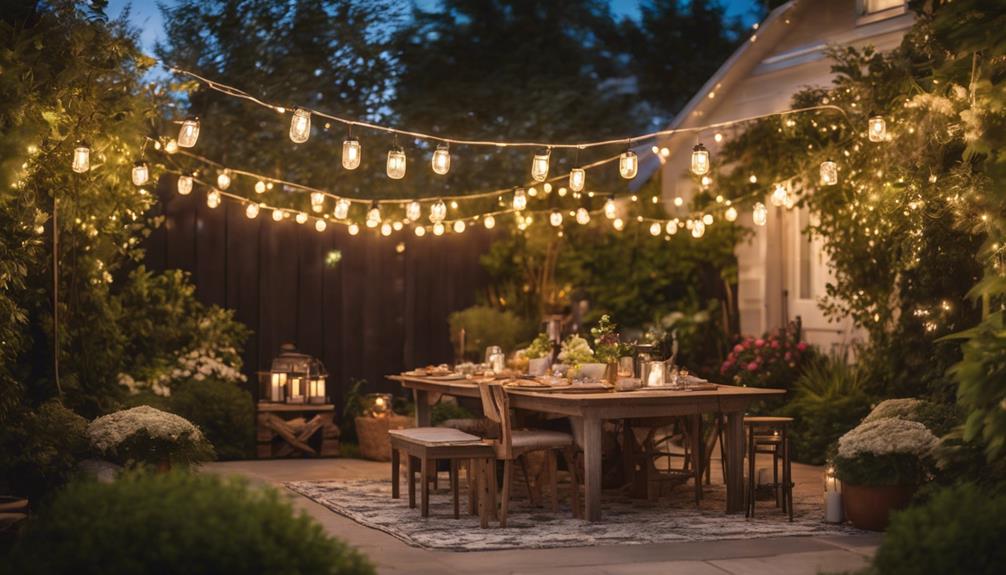 outdoor lighting suggestions for a cozy atmosphere