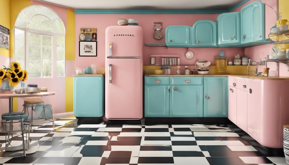 retro kitchen color palette
