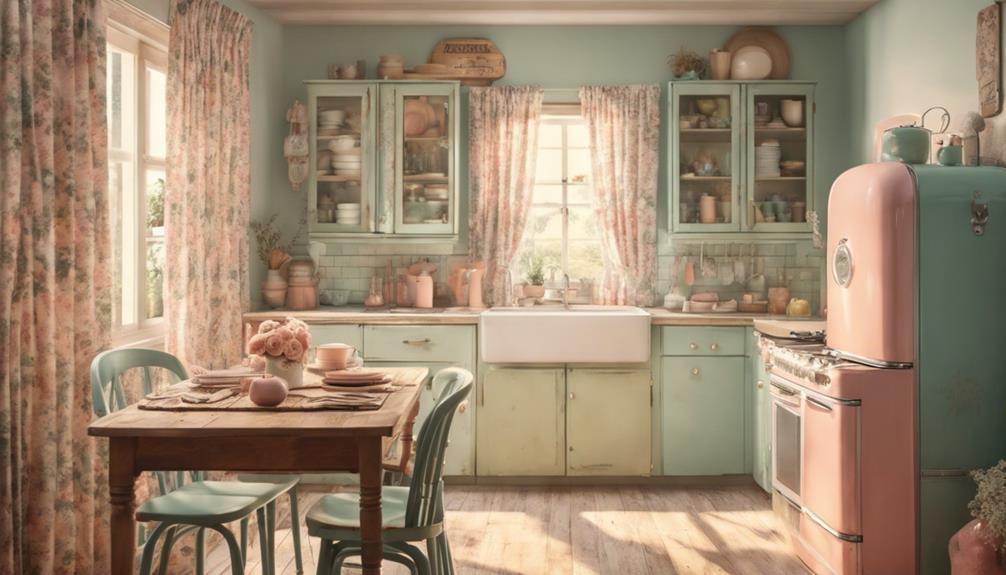 vintage style kitchen sets