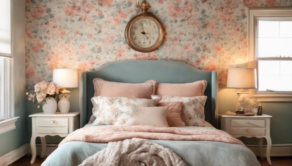 vintage wallpaper adds charm