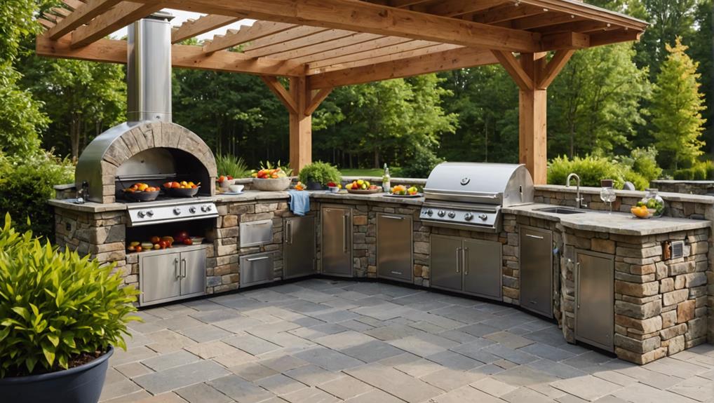 outdoor kitchen kit options