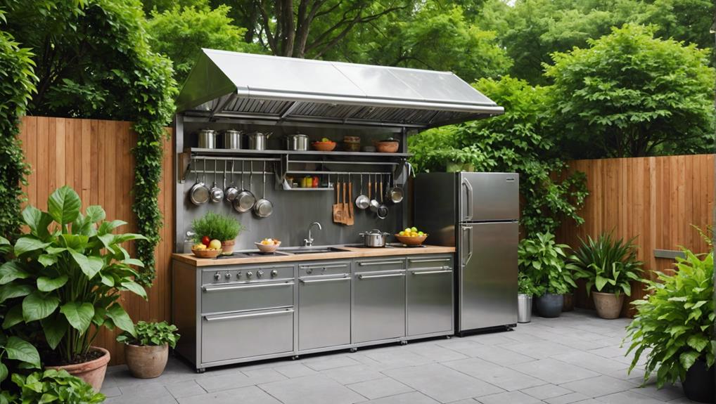 outdoor kitchen storage solutions