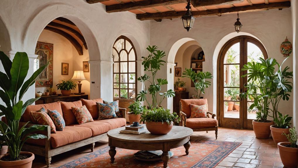 decorate with potted greenery