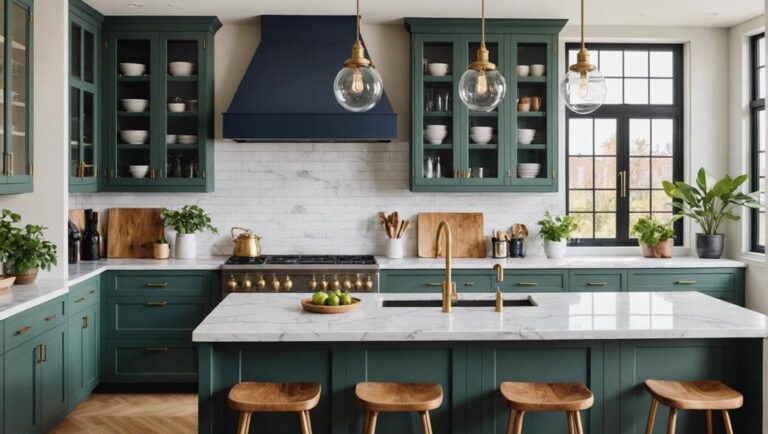 Designing a Sage Green and Navy Blue Kitchen - DexDecor