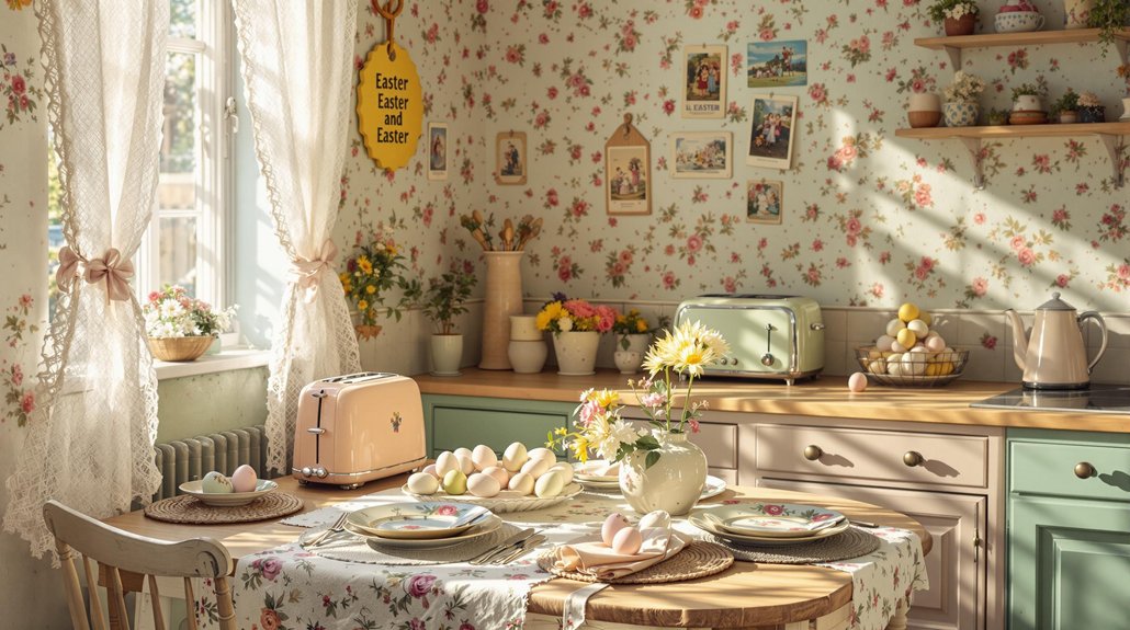 nostalgic easter kitchen decor