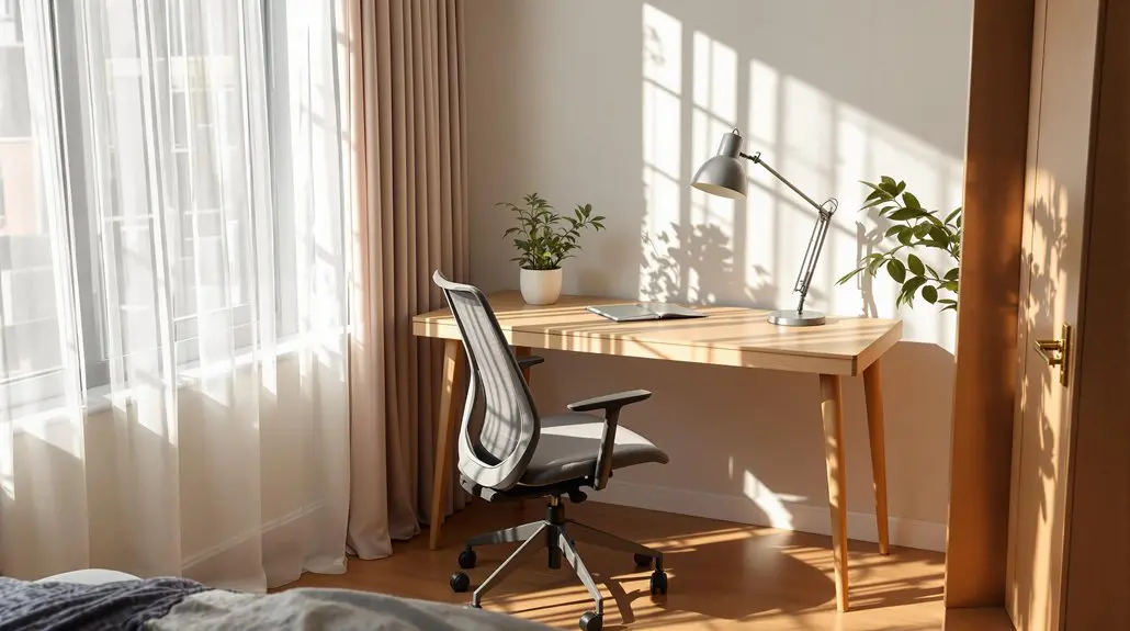 placing desk in bedroom