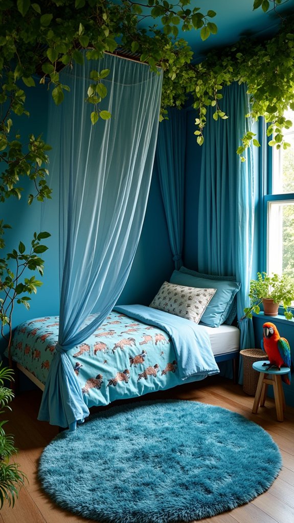 blue jungle adventure room