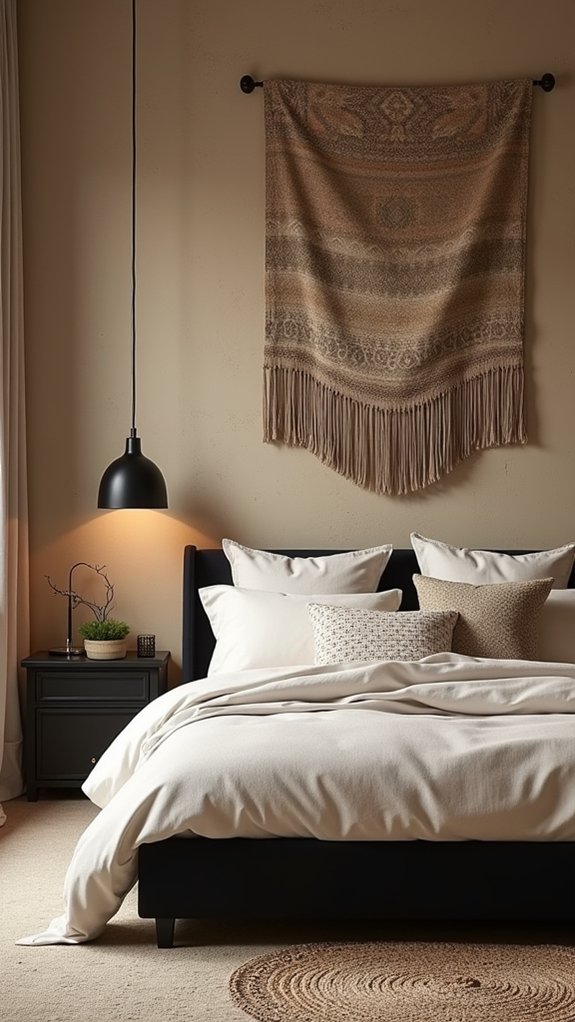 bohemian beige and black