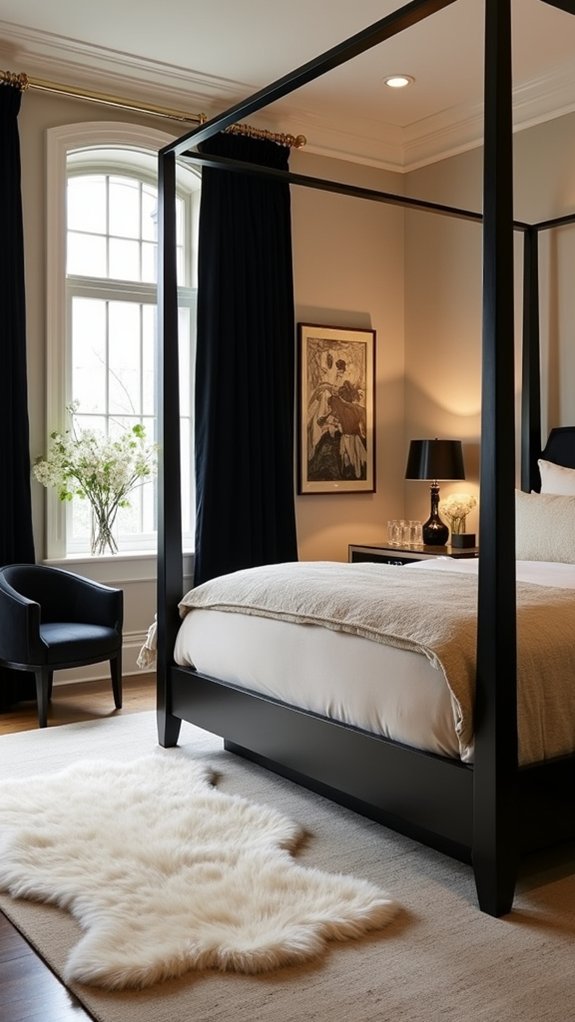 bold accents with cream