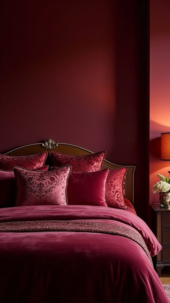 burgundy wall paint recommended