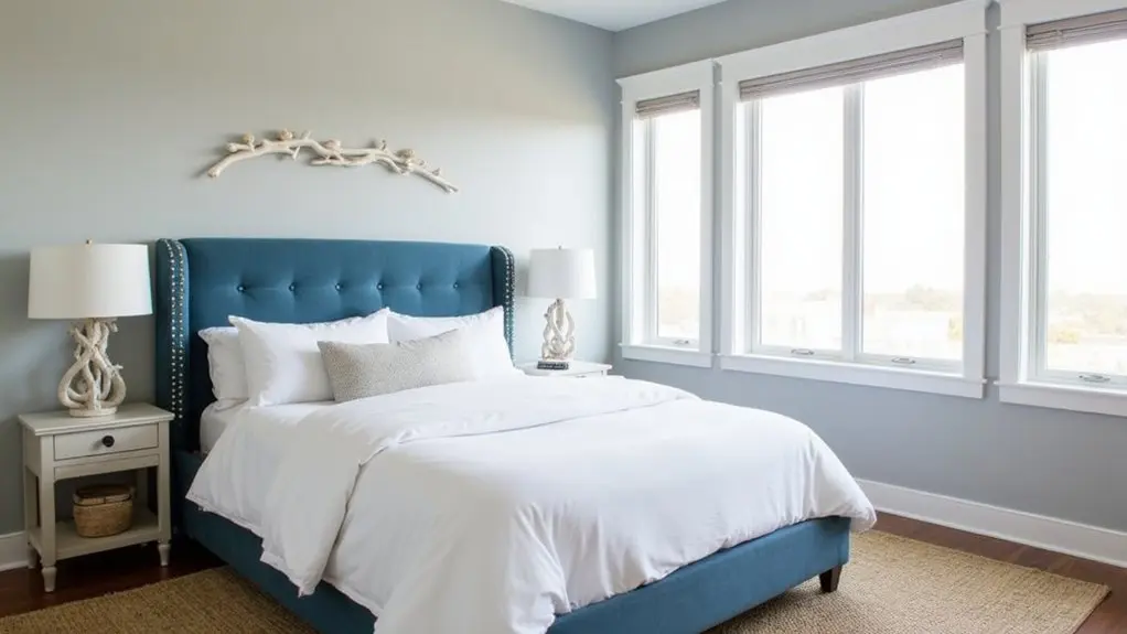 coastal gray and blue decor