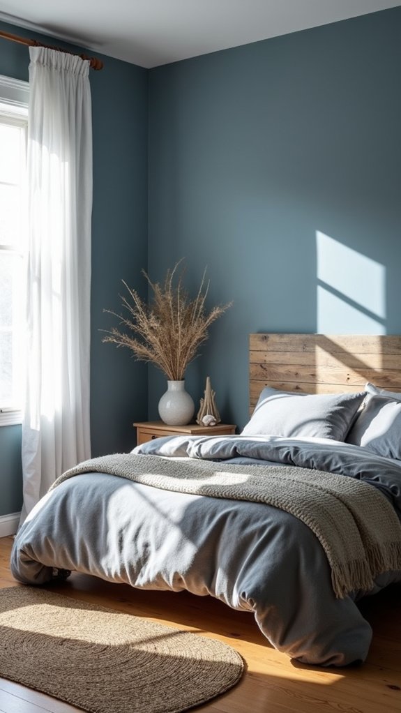 cozy atmosphere with smoky blue