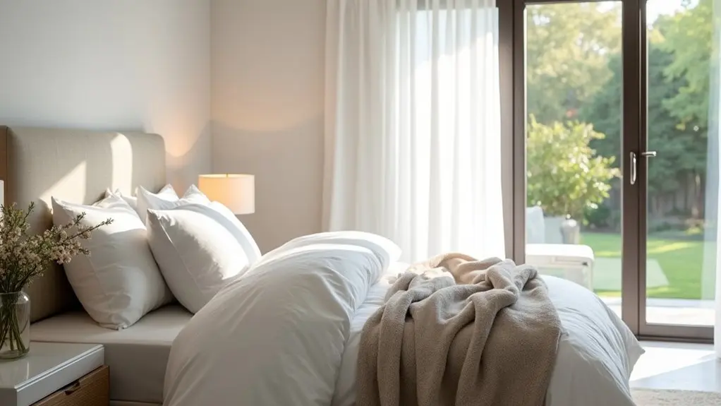 cozy serene white bedrooms