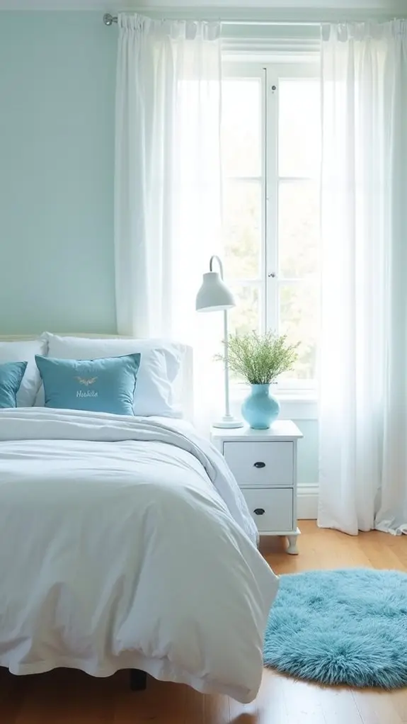 custom blue and white decor