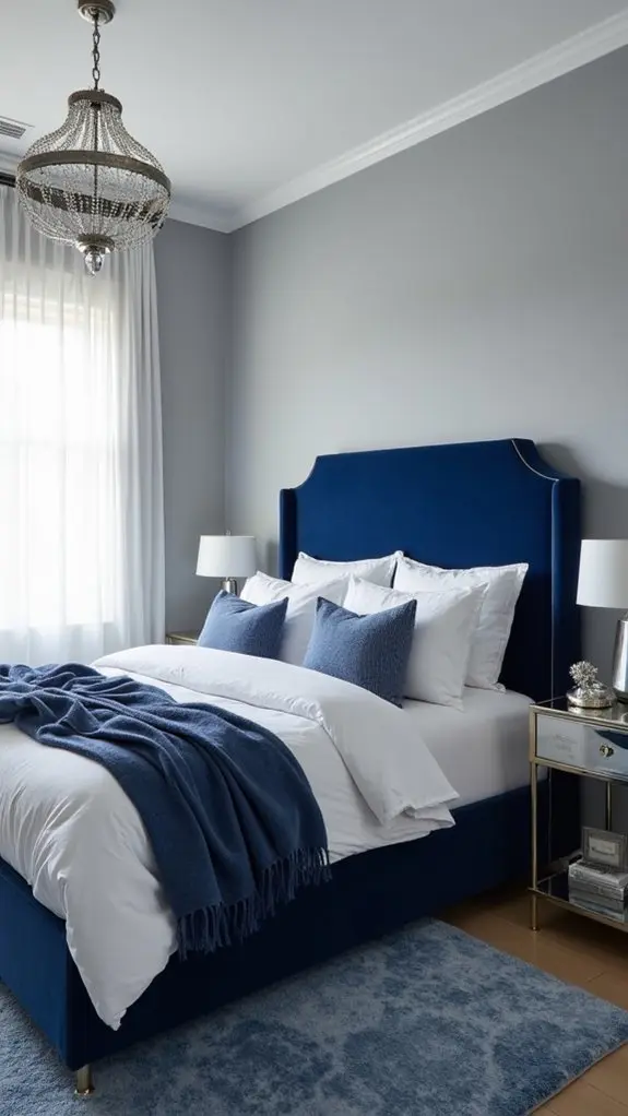 dark blues for elegance