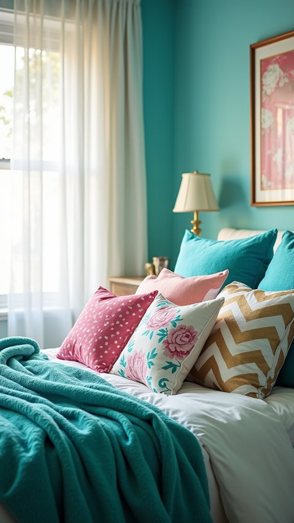 embellish with cozy textiles