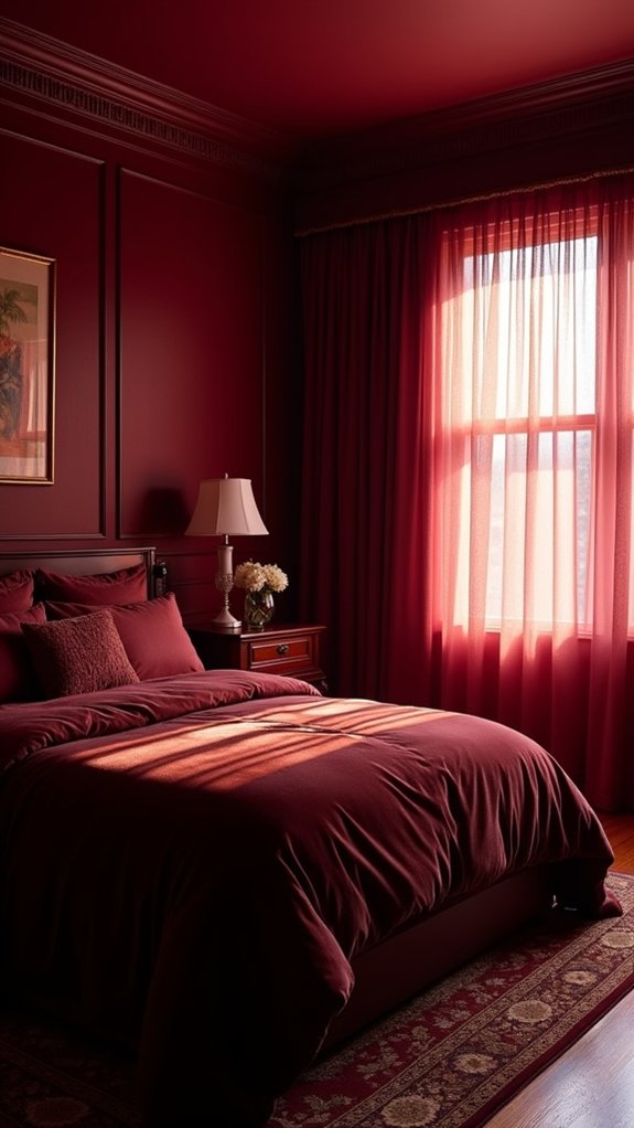 explore deep red hues