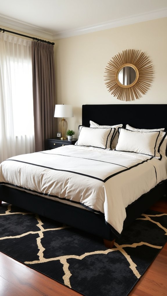 metallic accents add glamour