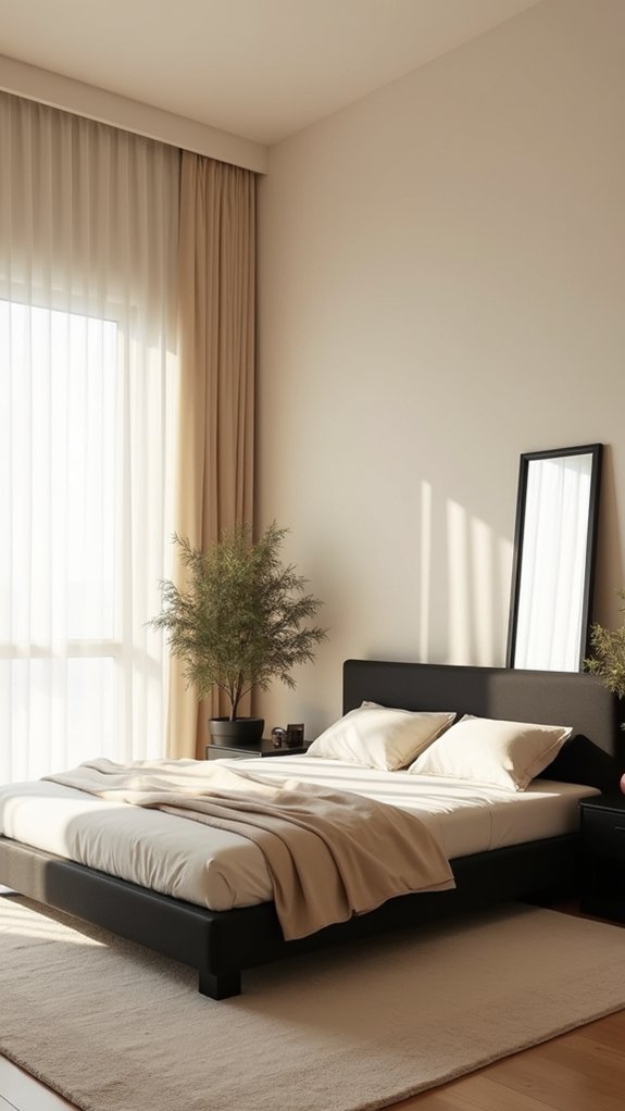 minimalist black and beige
