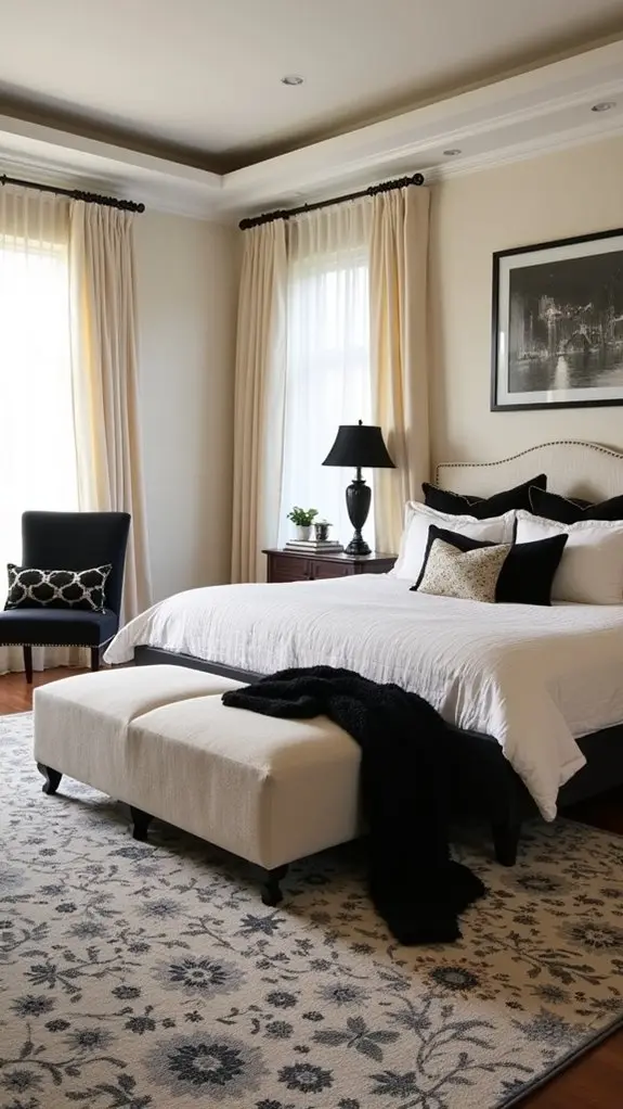 patterned rugs enhance aesthetics