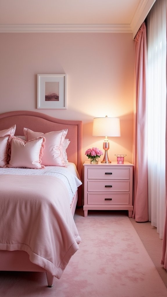 pink finished furniture updates