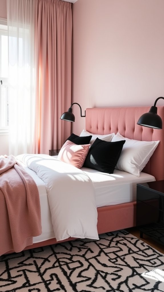 powder pink modern layers
