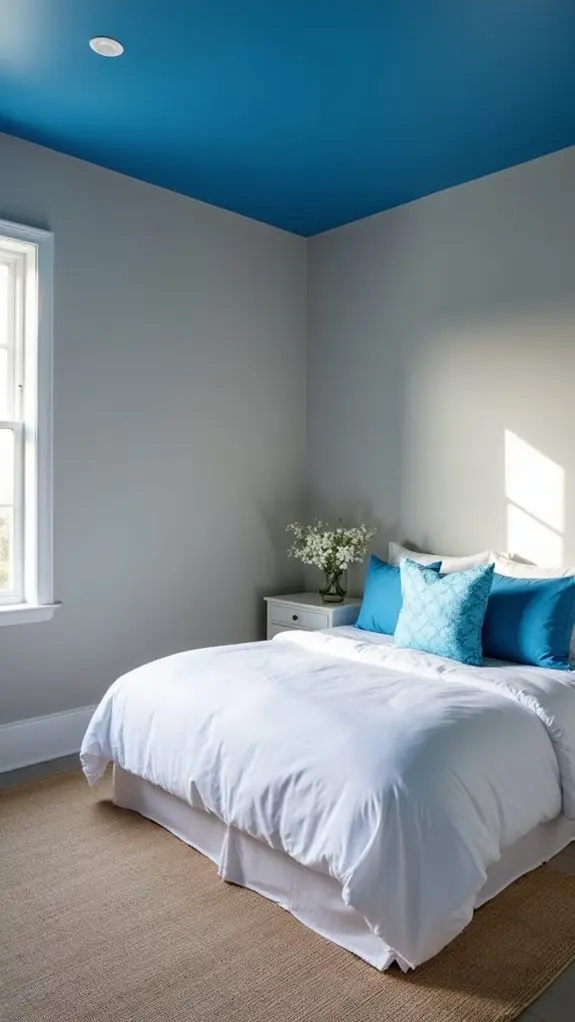royal blue ceiling decor