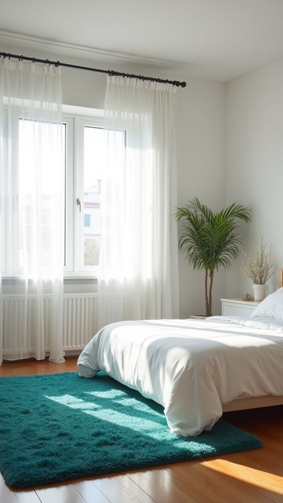 select a teal rug