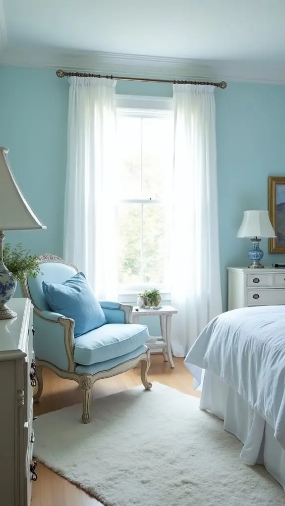 timeless blue and white decor