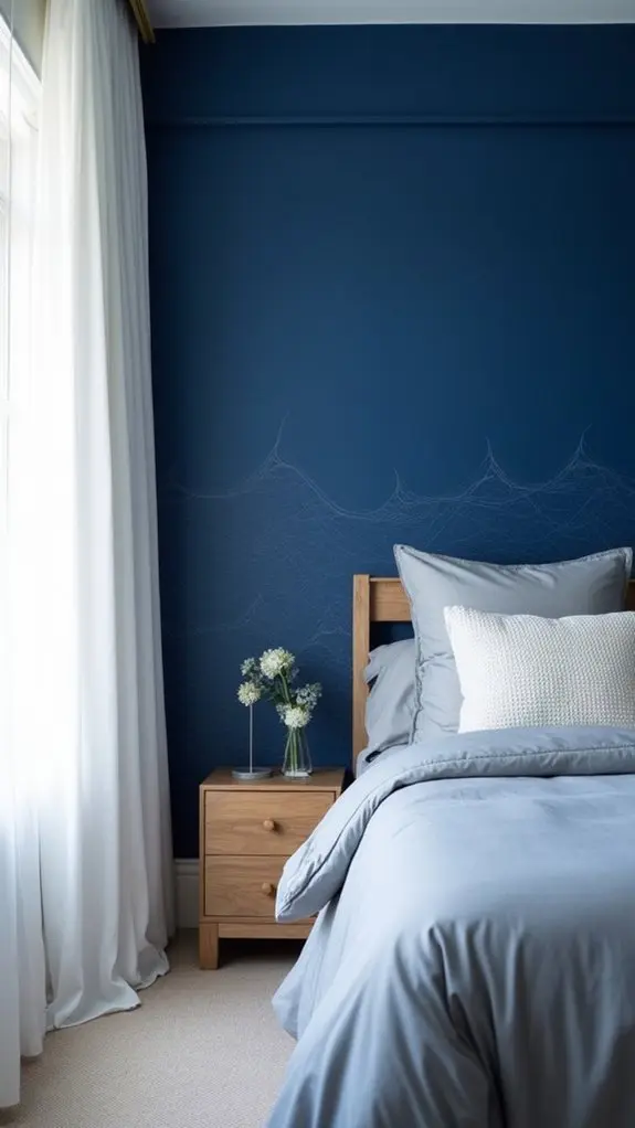 vibrant royal blue wallpaper
