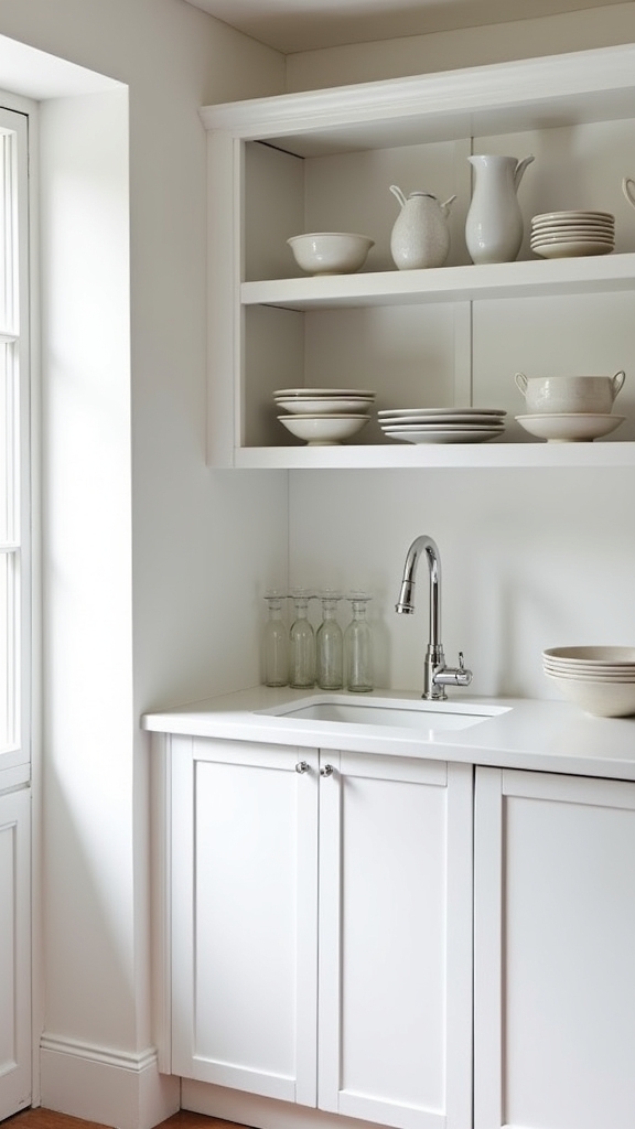 airy accessible white kitchens